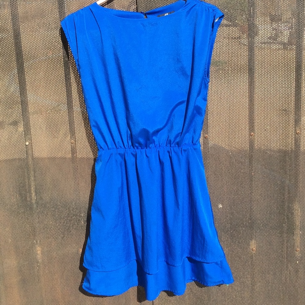 Blue mini dress